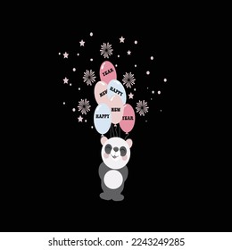 New year t-shirt design template vector and typography. Ready for t-shirt, mug, gift and other printing.