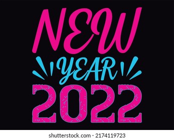 New year t-shirt design vector file