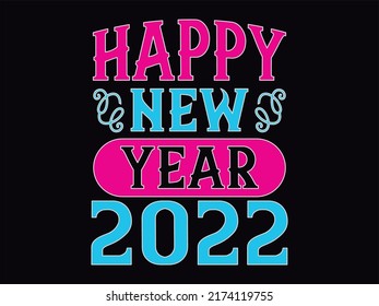 New year t-shirt design vector file