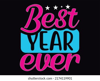 New year t-shirt design vector file
