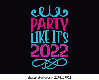 New year t-shirt design vector file