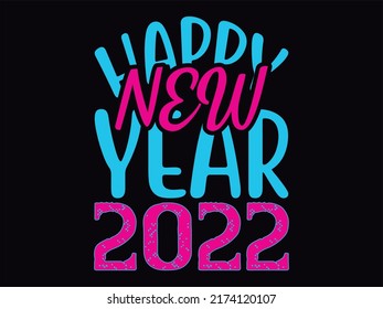 New year t-shirt design vector file