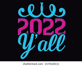 New year t-shirt design vector file