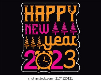 New year t-shirt design vector file
