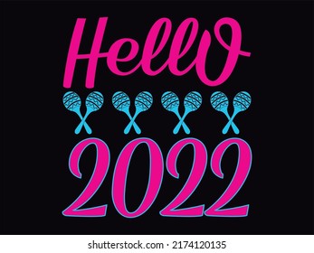 New year t-shirt design vector file