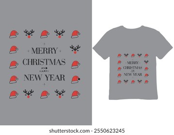  New Year Tshirt Design vector Trendy