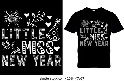 New year t-shirts design | Calligraphy t-shirt design | Used for T-shirt and Textile Print, Mug, Greeting Card and Funny New Year Gifts Design.