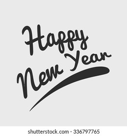 New Year typhography