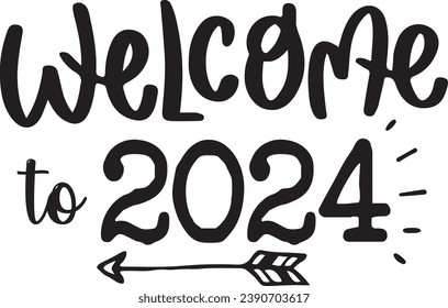 New Year Typography Design. Printing For Tshirt, Sweatshirt, Mug, Banner, Poster etc.