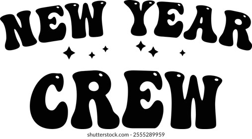 
New Year Typography Design. Printing For Tshirt, Sweatshirt, Mug, Banner, Poster etc.
