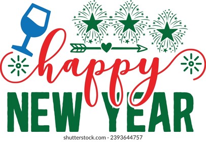 New Year Typography design,Happy new year
