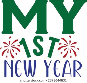 New Year Typography design,Happy new year
