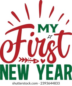New Year Typography design,Happy new year

