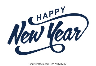 New year typography logo design. Happy new year logo design