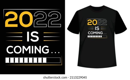 New Year Typography t shirt design
