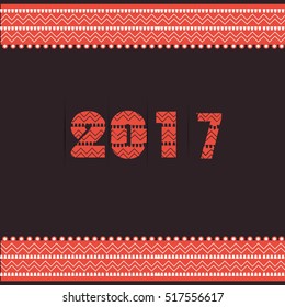 New year vector background design , Happy new year 2017.