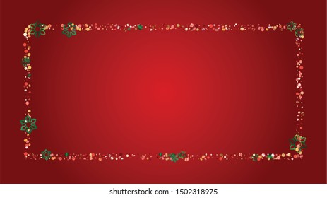 New Year Vector Background with Falling Glitter Snowflakes and Stars. Isolated on Transparent. Glitter Snow Confetti Pattern. Glitter Overlay Print. Winter Sky. Design for Advertisement.