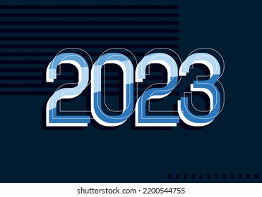 New year vector bunner. Design template.