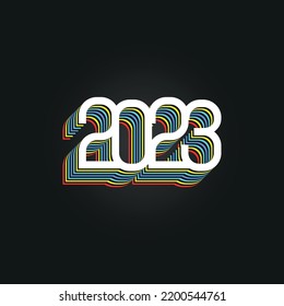 New year vector bunner. Design template.