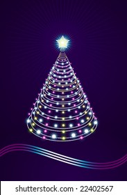 New Year vector fir