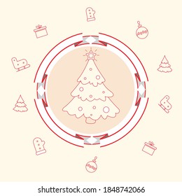new year vector graphics  illistration