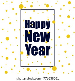 New Year vector greeting card, holiday background, Christmas balls, snowflakes, Christmas, abstract background