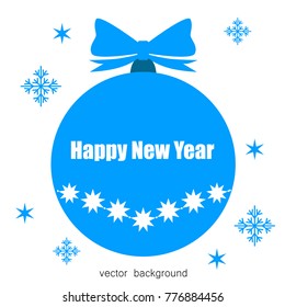 New Year vector greeting card, holiday background, Christmas balls, snowflakes, Christmas, abstract background New Year vector greeting card, holiday background, Christmas balls, snowflakes, Christmas, abstract background
