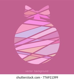 New Year vector greeting card, holiday background, Christmas balls, snowflakes, Christmas, abstract background
