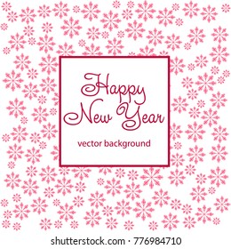 New Year vector greeting card, holiday background, Christmas balls, snowflakes, Christmas, abstract background