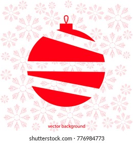 New Year vector greeting card, holiday background, Christmas balls, snowflakes, Christmas, abstract background