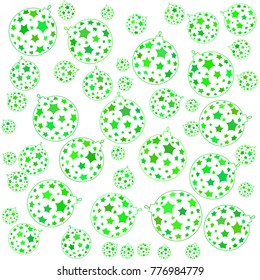 New Year vector greeting card, holiday background, Christmas balls, snowflakes, Christmas, abstract background