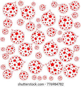 New Year vector greeting card, holiday background, Christmas balls, snowflakes, Christmas, abstract background