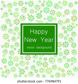 New Year vector greeting card, holiday background, Christmas balls, snowflakes, Christmas, abstract background