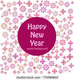 New Year vector greeting card, holiday background, Christmas balls, snowflakes, Christmas, abstract background