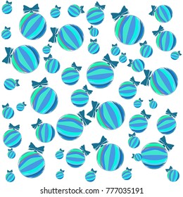 New Year vector greeting card, holiday background, Christmas balls, snowflakes, Christmas, abstract background