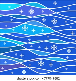 New Year vector greeting card, holiday background, Christmas balls, snowflakes, Christmas, abstract background