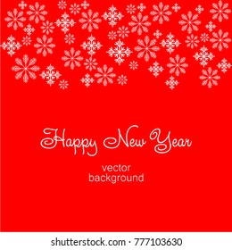 New Year vector greeting card, holiday background, Christmas balls, snowflakes, Christmas, abstract background