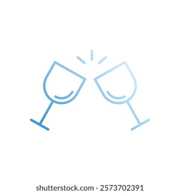 New Year vector icon stock illustration