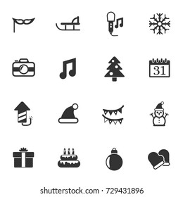 new year vector icons for your creative ideas
