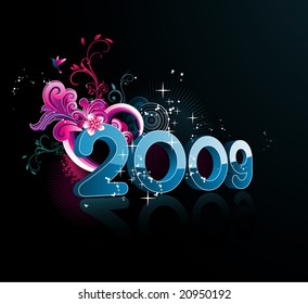 new year vector illustration