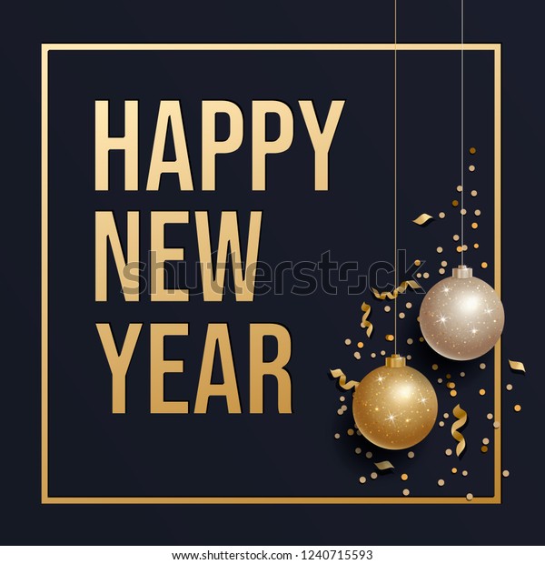 New Year Vector Illustration Cretaive Background Stock Vector (Royalty ...