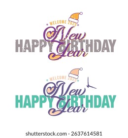 New year vector logo designs.