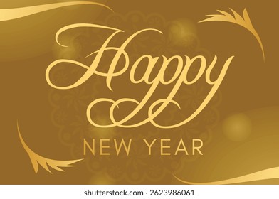 New Year Vector Poster Illustration 