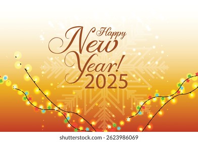 New Year Vector Poster Illustration 