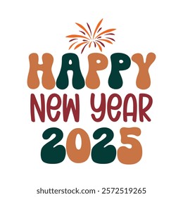 New year vector tshirt design
