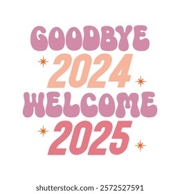 New Year vector t-shirt design