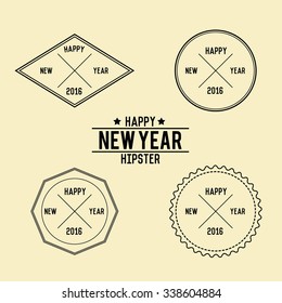 New year vintage design