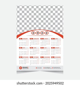 new year wall calendar design