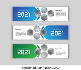 new year and web banner design