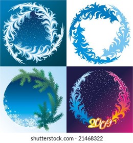 New Year and winter frames.